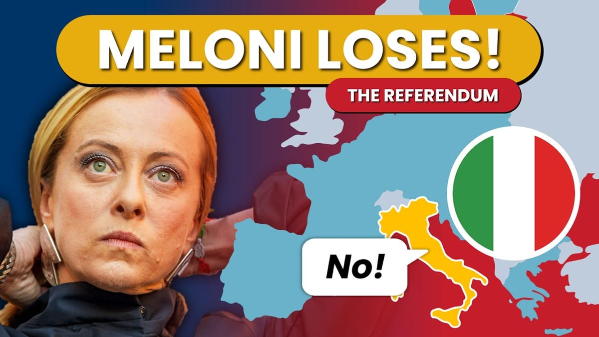 Why Meloni Lost the 2026 Referendum